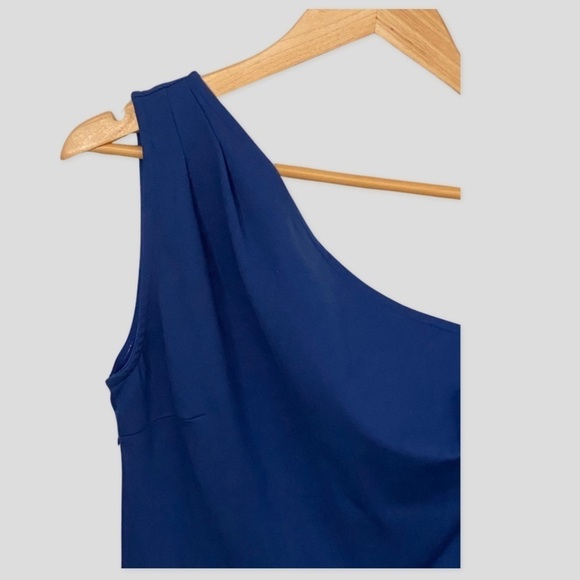 SARIN MATHEWS One Shoulder A-Line Royal Blue Dress NWT Size L - Picture 5 of 10